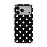 Classic Polka Dots, Black Noir - Tough Cover MagSafe per iPhone