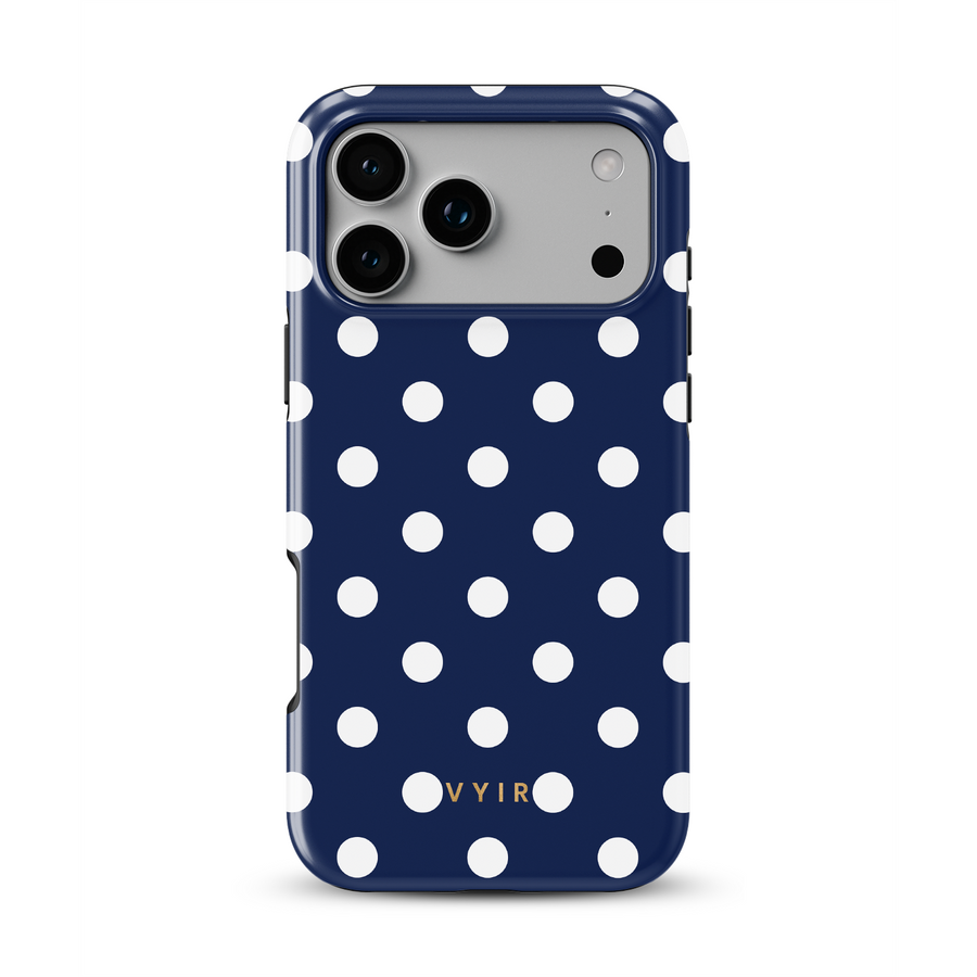 Classic Polka Dots, Blu Old Money - Tough Cover MagSafe per iPhone