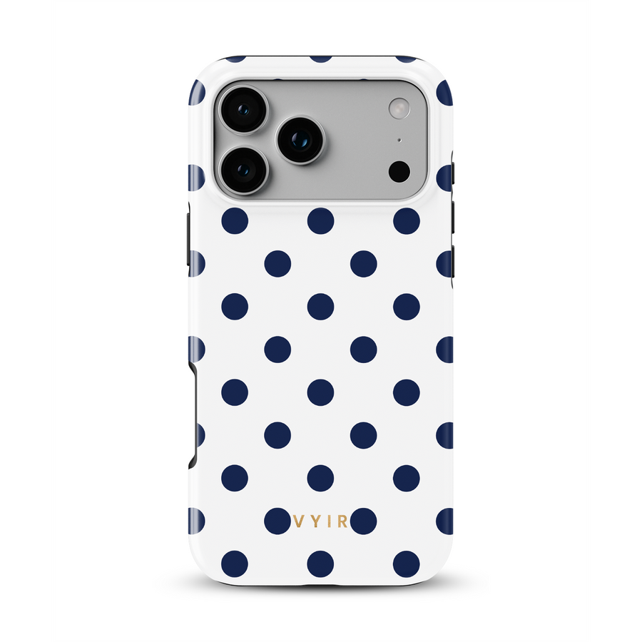 Classic Polka Dots, Sailor Blue - Tough Cover MagSafe per iPhone