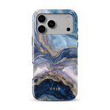 Golden Luxe Marble Blu - Tough MagSafe Cover per cellulare iPhone