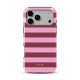 Horizontal Stripes, Candy Pink - Tough Cover per cellulare