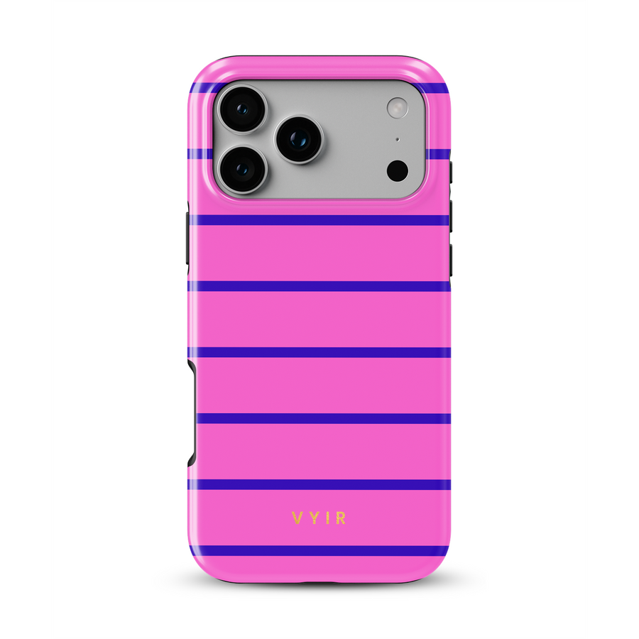 Horizontal Stripes, Tende rosa - Tough Cover per cellulare
