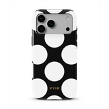 Large Polka Dots, Black Sparkle - Tough Cover MagSafe per iPhone