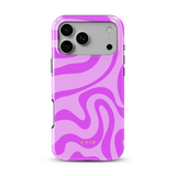 Swirl Lines, Rosa chiaro - Tough Cover MagSafe per iPhone