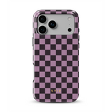 Tiny Checker, prugna - Tough Cover per cellulare
