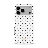 Tiny Polka Dots, Nero e Bianco - Tough Cover per cellulare MagSafe per iPhone