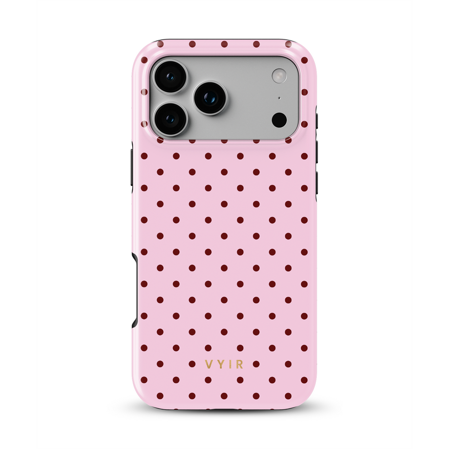 Tiny Polka Dots, Rosa confetto - Tough Cover MagSafe per iPhone
