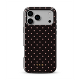 Tiny Polka Dots, Cioccolato - Tough Cover MagSafe per iPhone