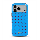 Tiny Polka Dots, Blu Elettrico - Tough Cover MagSafe per iPhone