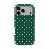 Tiny Polka Dots, Verde Foresta - Tough Cover MagSafe per iPhone