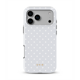Tiny Polka Dots, Bianco Perla - Tough Cover per cellulare MagSafe per iPhone