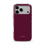 Vertical Stripes, Merlot - Tough Cover MagSafe per iPhone