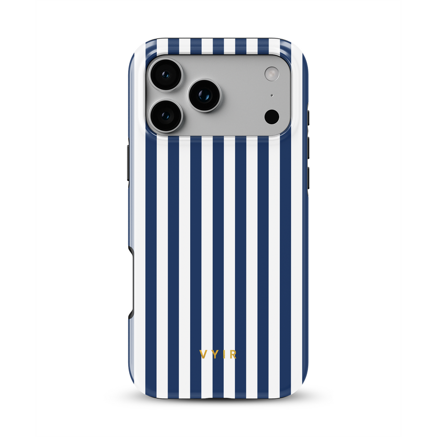 Vertical Stripes, Old Money Blue - Tough Cover MagSafe per iPhone