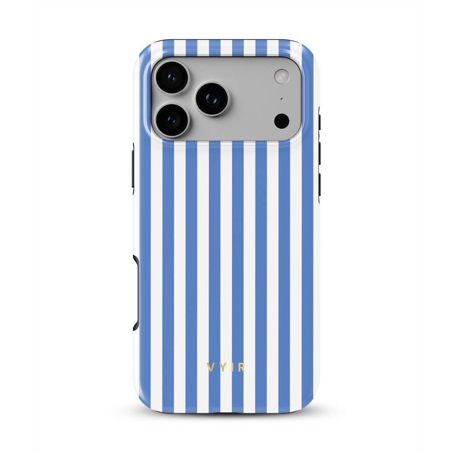Vertical Stripes, Blu parigino - Tough Cover MagSafe per iPhone
