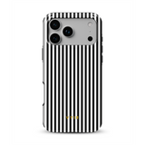 Vertical Stripes, Nero e Bianco Gessato - Tough Cover per cellulare