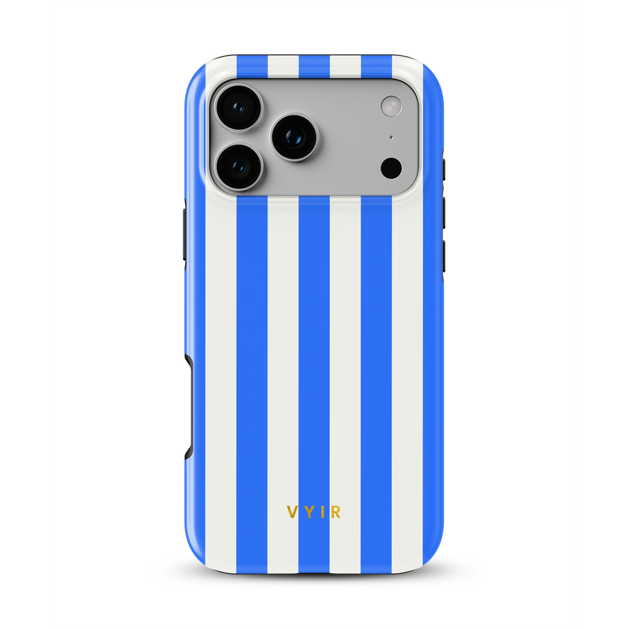 Vertical Stripes, Blu Riviera - Tough Cover MagSafe per iPhone