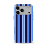 Vertical Stripes, Blu Rivoli - Tough Cover MagSafe per iPhone