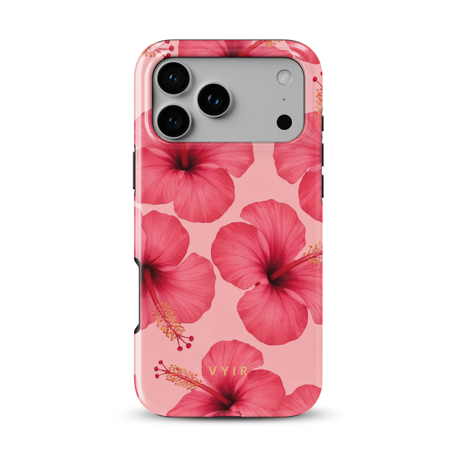 Pink Hibiscus Glow - Tough Cover per cellulare