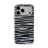 Zebra Gleam Silver - Tough Cover MagSafe per iPhone