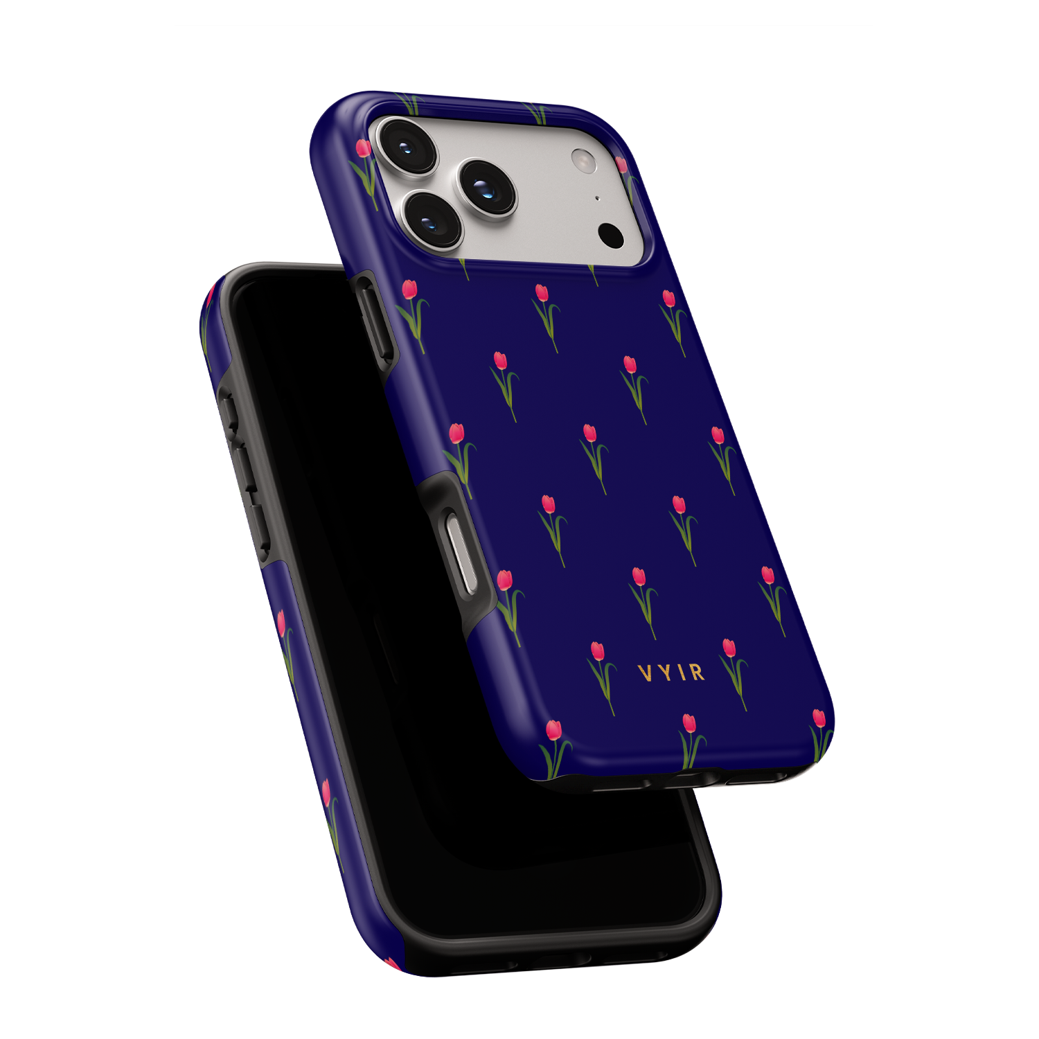 Navy Tulip - Shockproof Phone Case - VYIR