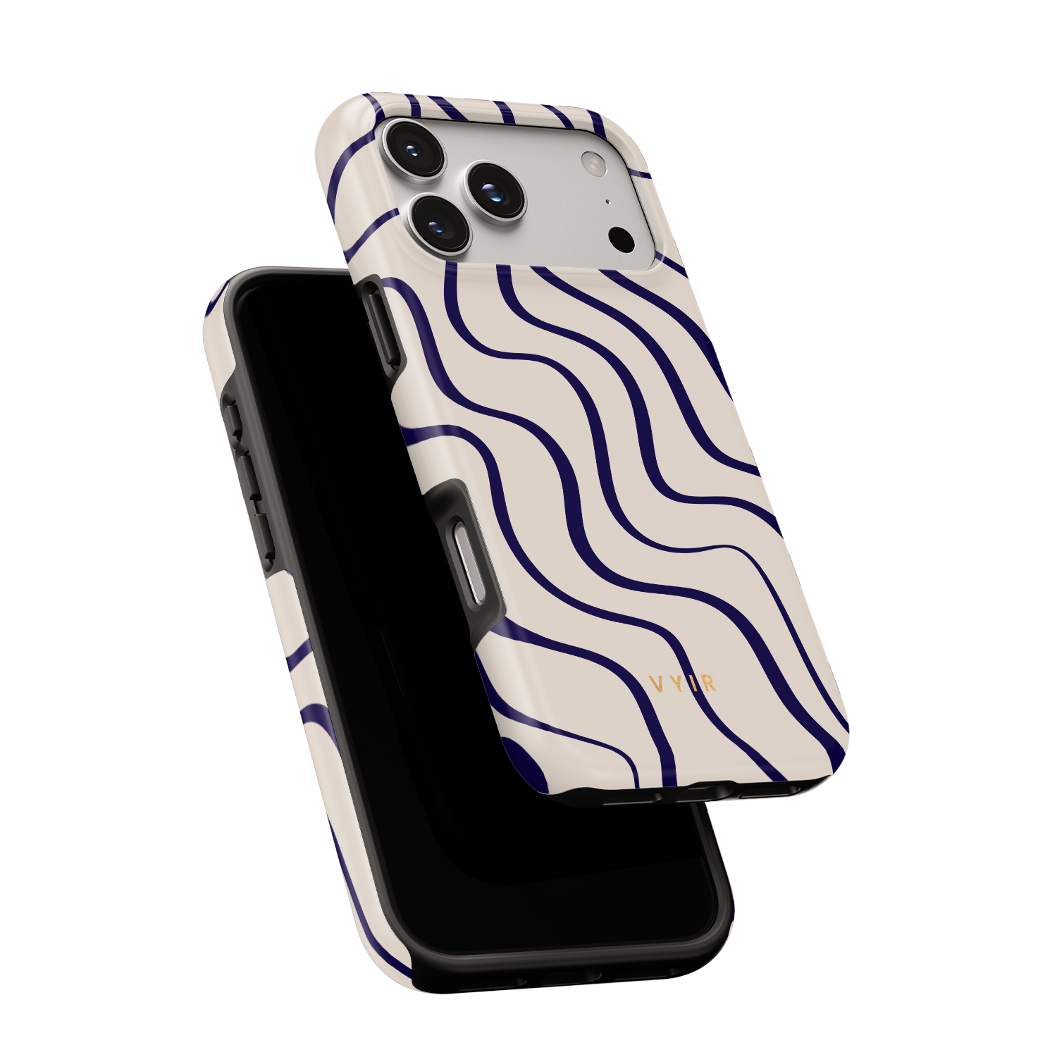 Swirl Lines, Old Money - Shockproof Phone Case - VYIR