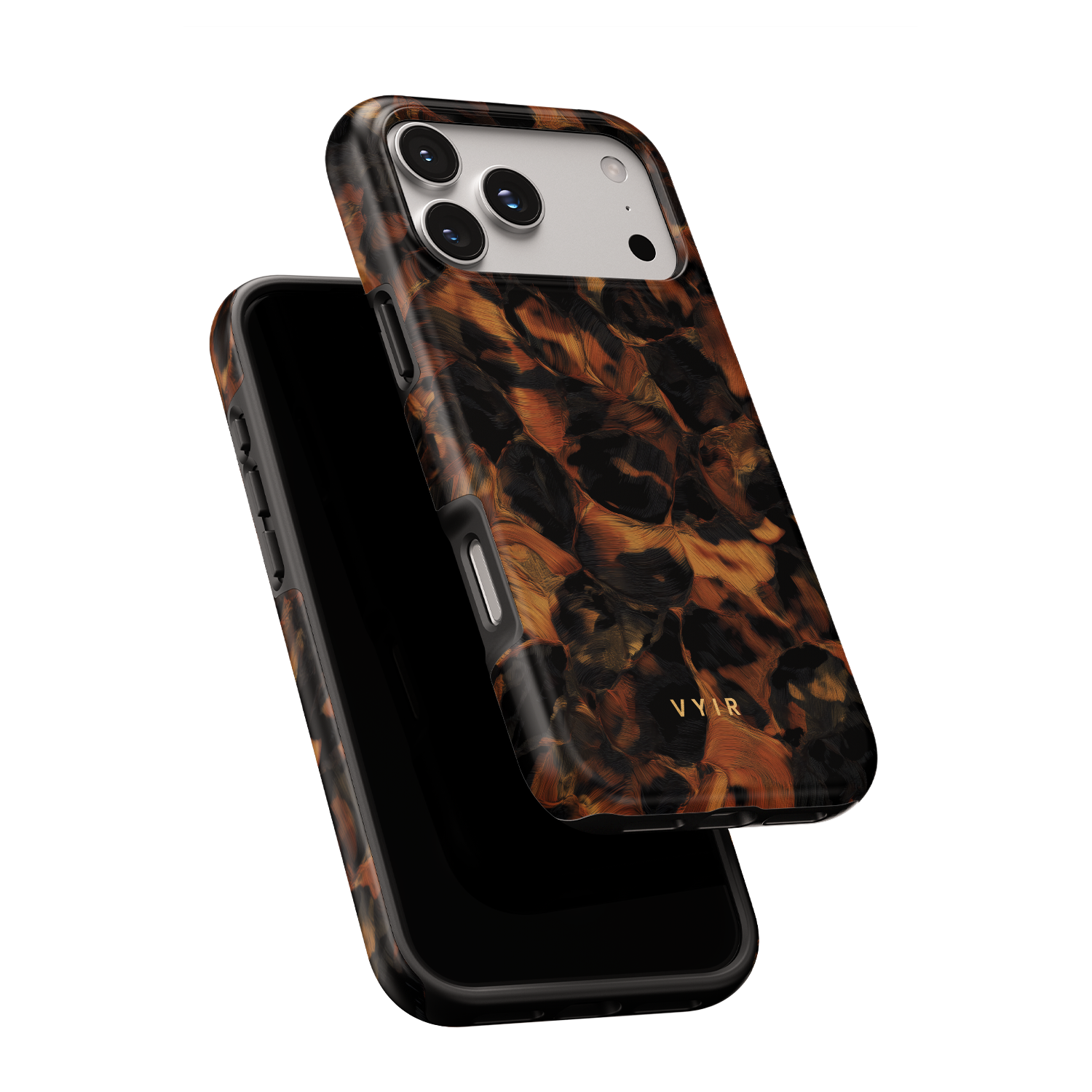 Tortoiseshell, Golden Brown - Shockproof MagSafe iPhone Case - VYIR
