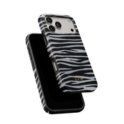 Zebra Gleam Silver - Shockproof Phone Case - VYIR