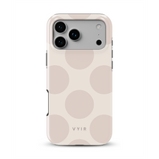 Big Polka Dots, Oatmilk - Shockproof MagSafe iPhone Case - VYIR