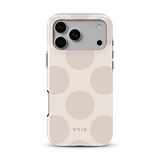 Big Polka Dots, Latte d'avena - Tough Cover MagSafe per iPhone