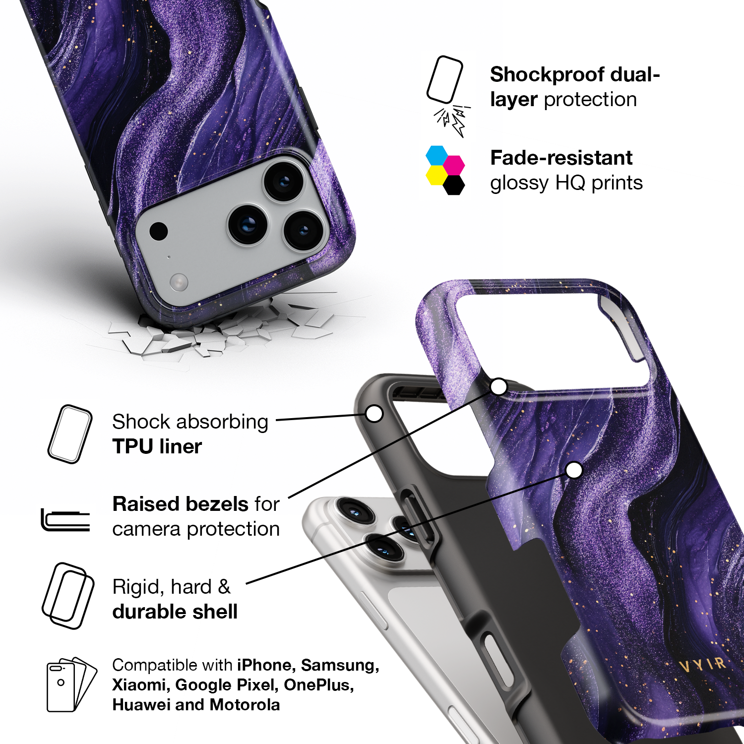Cosmic Galaxy - Shockproof Phone Case - VYIR