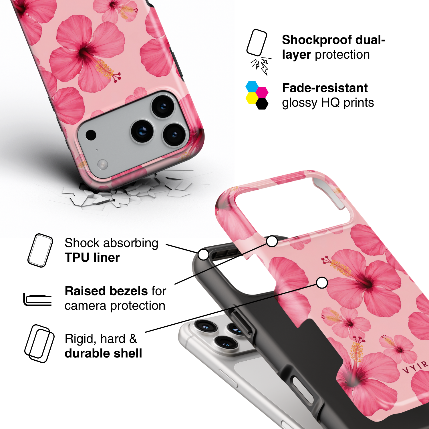 Blossom Breeze - Shockproof Phone Case - VYIR
