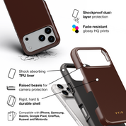 VYIR Signature Solid Colors, Chocolate Brown - Shockproof Phone Case - VYIR