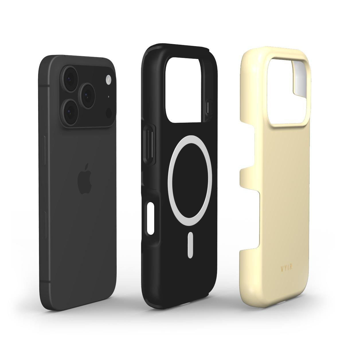 VYIR Signature Solid Colors, Butter Yellow - Shockproof MagSafe iPhone Case - VYIR