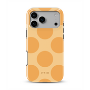 Big Polka Dots, Mango - Shockproof MagSafe iPhone Case - VYIR