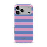 Horizontal Stripes, Sogno pervinca - Cover per cellulare Tough