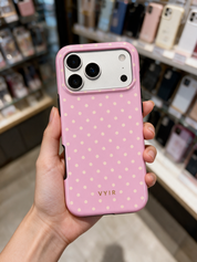 Tiny Polka Dots, Rosa femminile - Tough Cover per cellulare
