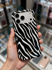 Zebra Luxe, Nero e bianco - Tough Cover per cellulare
