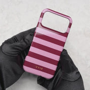Horizontal Stripes, Candy Pink - Tough Cover per cellulare