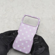Classic Polka Dots, Pastel Pink - Tough Cover per cellulare