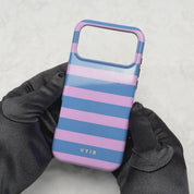 Horizontal Stripes, Sogno pervinca - Cover per cellulare Tough